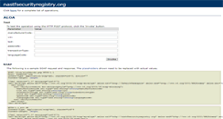 Desktop Screenshot of nastfsecurityregistry.org